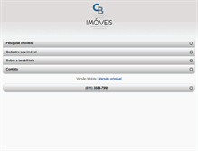 Tablet Screenshot of cbimoveis.net